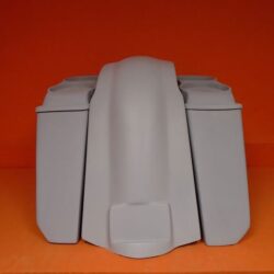 Harley Davidson Heritage Softail 5" Extended Saddlebags Dual 6.5" Speaker Lids Fender No Cutouts