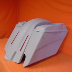 Harley Davidson 5" Heritage Softail Extended Saddlebags 6 x 9 Speaker Lids LED Fender Right Cutout