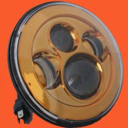 7" DAYMAKER Replacement Gold Projector HID LED Light Bulb Headlight Motorcycle Yamaha Roadstar 1600 / 1700