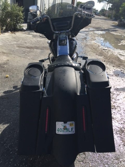 Suzuki C50 / C90 Boulevard 6" Out & Down Saddlebags Fender, No Cut Outs Lids & Rail Kit - Image 12