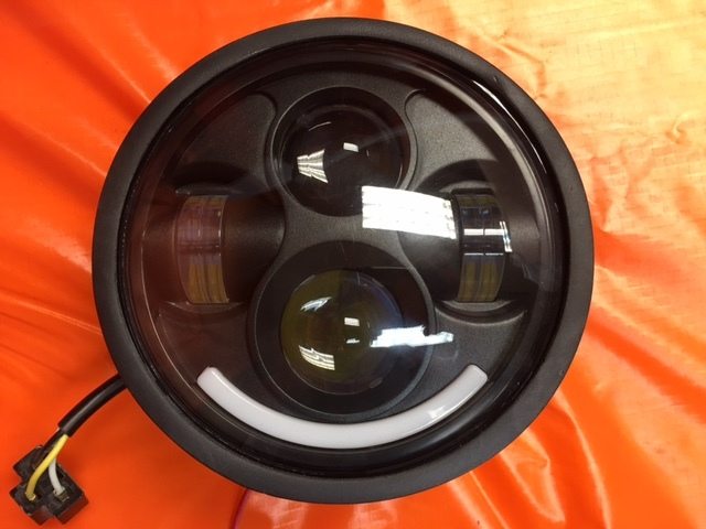5 3/4" DAYMAKER Yamaha Star Roadliner Stratoliner XV1900A BLACK Projector HID LED Light Bulb Headlight Motorcycle - Image 2