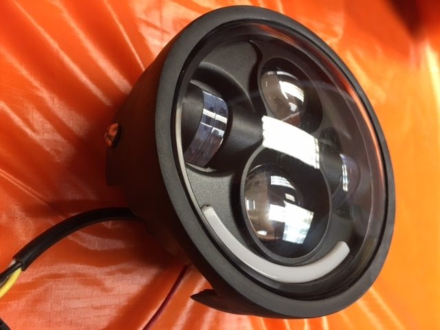 5 3/4" DAYMAKER Yamaha Star Roadliner Stratoliner XV1900A BLACK Projector HID LED Light Bulb Headlight Motorcycle - Image 3