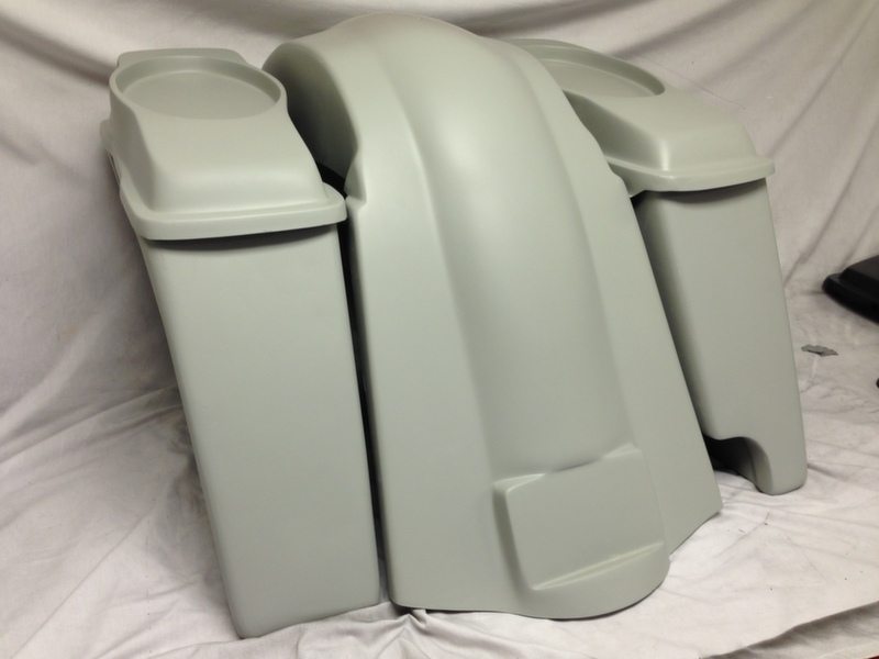 Harley Davidson Heritage Softail 4" Extended Saddlebags 6.5" Speaker Lids Fender Right Cutout - Image 8