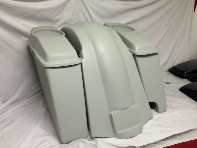 Harley Davidson Heritage Softail 4" Extended Saddlebags 6.5" Speaker Lids Fender Right Cutout - Image 5