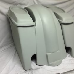Harley Davidson 6" Extended Saddlebags with Cut Outs and 6.5" Speaker Lids - Not Painted