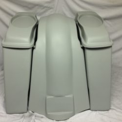 Harley Davidson Heritage Softail 4" Extended Saddlebags 6 x 9 Speaker Lids Fender No Cutouts