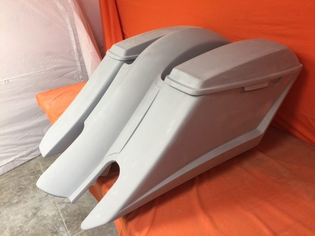 Harley Davidson 6" Trendsetter Extended Saddlebag Fender Kit - Right Side Cut Out Lids / 2014 - 2018 - Image 2