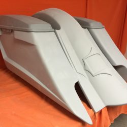 Harley Davidson 6" Trendsetter Extended Saddlebag Fender Kit - Dual Cut Outs Lids