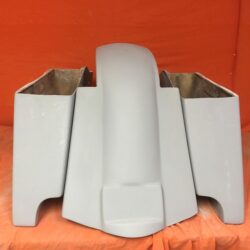 Honda Shadow Sabre 1100 6" Extended Saddlebags Bags Rear Fender Dual Cut Out