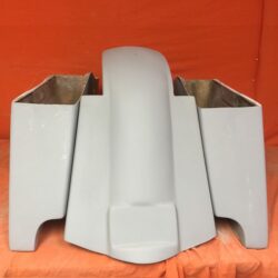 Honda Shadow Sabre 1100 4" Extended Saddlebags Bags Rear Fender Dual Cut Out