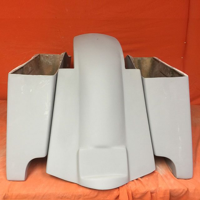 Honda Shadow Sabre 1100 4" Extended Saddlebags Bags Rear Fender Dual Cut Out