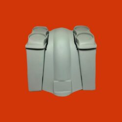 2034_Harley Davidson 4" Extended Saddlebags Dual 6.5" Speaker Lids Fender No Cutouts