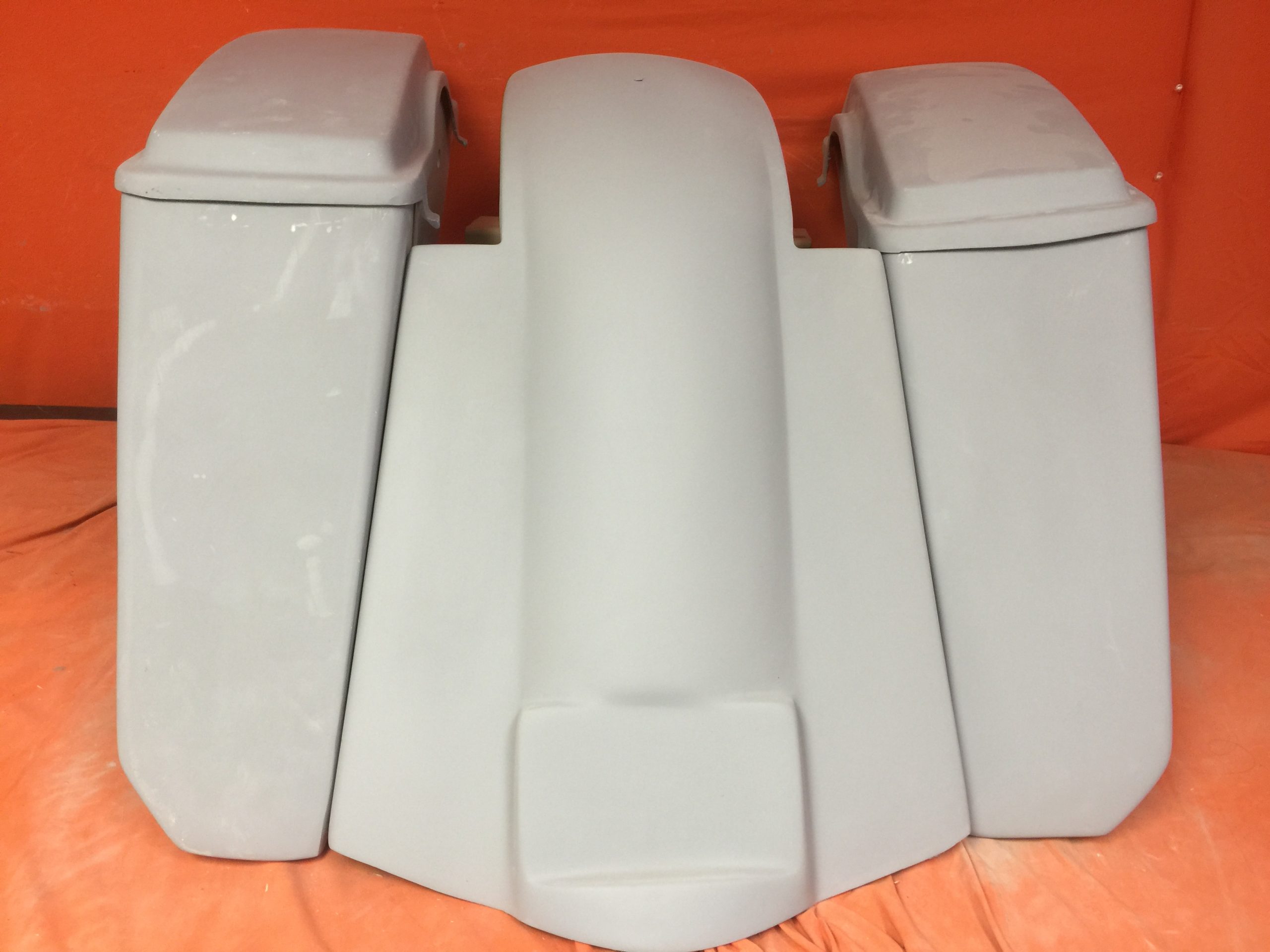 Honda Shadow Sabre 1100 4" Extended Saddlebags Bags Rear Fender No Cut Out Lids