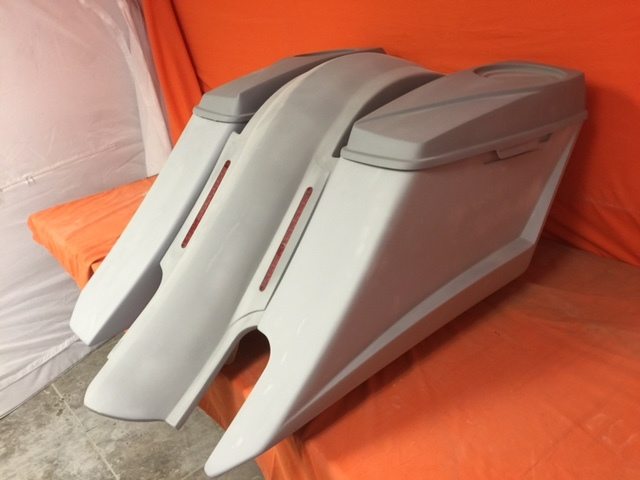 Harley Davidson 6" Trendsetter Extended Saddlebag LED Fender Kit - Right Side Cut Out 6 x 9 Speaker Lids / 2014 - 2018 - Image 3