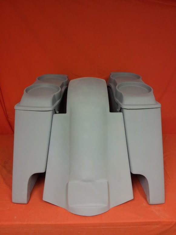 Harley Davidson 4" Extended Stretched Saddlebags + Dual 6 x 9 Speaker Lids & Replacement Fender 09 - 13 - Image 2