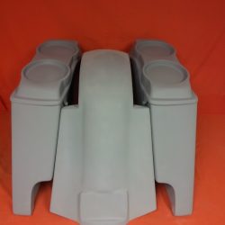 Harley Davidson 4" Extended Stretched Saddlebags + Dual 6 x 9 Speaker Lids & Replacement Fender 09 - 13