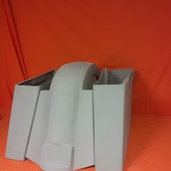 Harley Davidson 4" Extended Stretched Saddlebags & Replacement Fender 89 - 08 - No Cut Outs