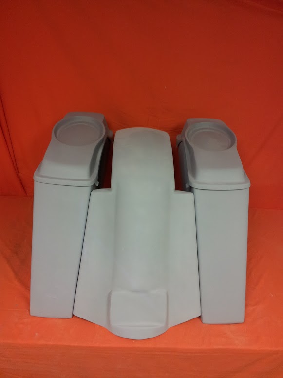 Harley Davidson Touring 6" Extended Saddlebags 6 x 9 Speaker Lids Fender No Cutouts