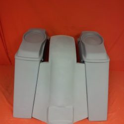 Harley Davidson 6" Extended Stretched Saddlebags 6.5" Speaker Lids - No Cut Outs