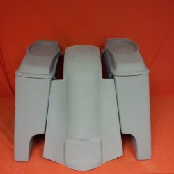 Harley Davidson 4" Extended Stretched Saddlebags + 6.5 Speaker Lids & Replacement Fender 09 - 13