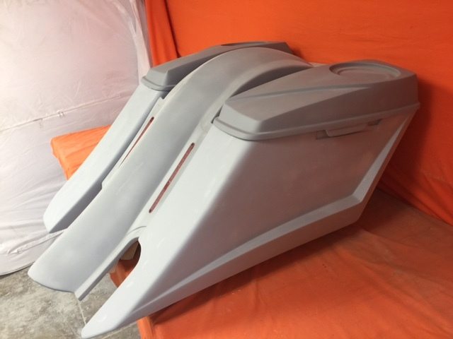 Harley Davidson 6" Trendsetter Extended Saddlebag LED Fender Kit - Right Side Cut Out 6 x 9 Speaker Lids / 2014 - 2018 - Image 4