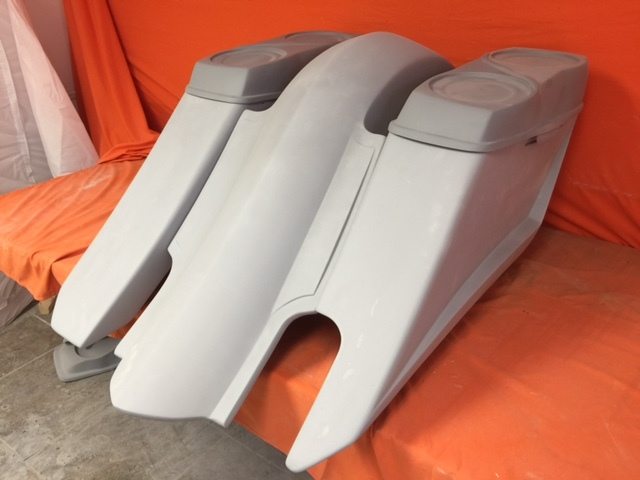 Harley Davidson 6" Trendsetter Extended Saddlebag Fender Kit - Right Side Cut Out Dual 6.5" Speaker Lids / 2014 - 2018 - Image 3