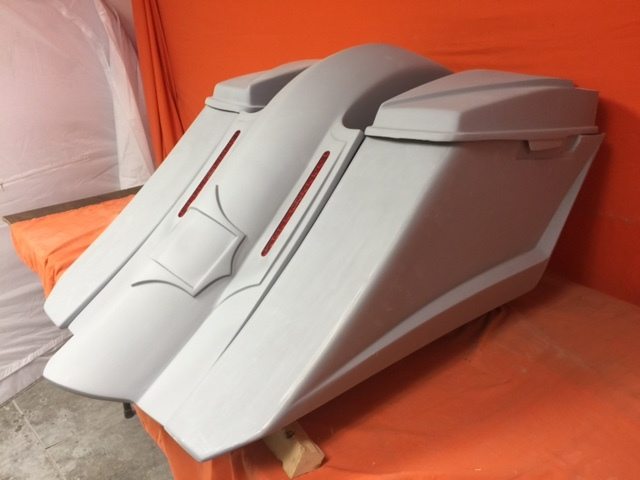 Harley Davidson 6" Trendsetter Extended Saddlebag LED Recess Plate Fender Kit - No Cut Outs 6 x 9 Speaker Lids / 2014 - 2018 - Image 4