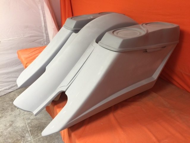 Harley Davidson 6" Trendsetter Extended Saddlebag Fender Kit - Right Side Cut Out Dual 6.5" Speaker Lids / 2014 - 2018 - Image 4