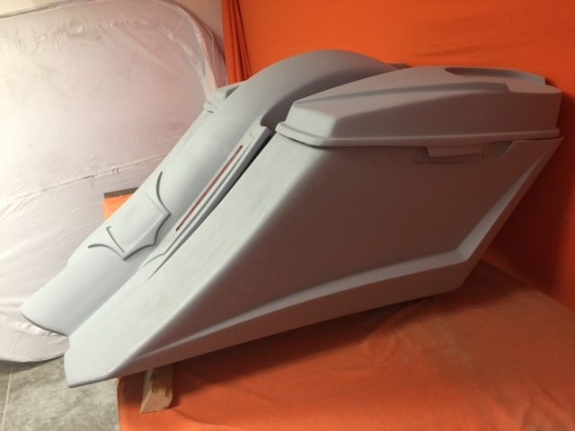 Harley Davidson 6" Trendsetter Extended Saddlebag LED Recess Plate Fender Kit - No Cut Outs 6 x 9 Speaker Lids / 2014 - 2018 - Image 5