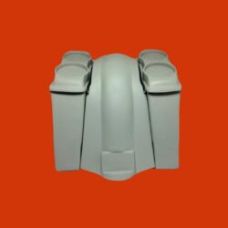 2039_Harley Davidson 4" Extended Saddlebags Dual 6 X 9 Speaker Lids Fender No Cutouts