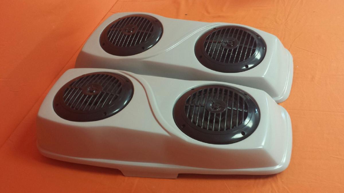 Harley Davidson 6" Trendsetter Extended Saddlebag Fender Kit - Dual Cut Outs Dual 6.5" Speaker Lids / 2014 - 2023 - Image 9