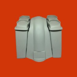 2868_Harley Davidson 6" Extended Saddlebags Dual 6.5" Speaker Lids Fender No Cutouts