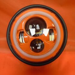7" DAYMAKER Yamaha Royal Star Venture ORANGE with ORANGE Halo Projector HID LED Light Bulb Headlight Motorcycle