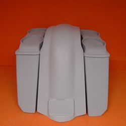 Harley Davidson 5" Extended Stretched Saddlebags With No Cut Outs Fender Dual 6.5" Speaker Lids