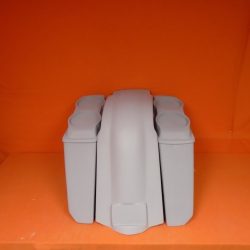 Harley Davidson 5" Extended Stretched Saddlebags Dual 6.5" Speaker Lids No Cut Outs