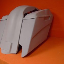 Harley Davidson 5" Extended Stretched Saddlebags With No Cut Outs Fender 6 x 9 Speaker Lids