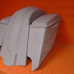Harley Davidson 5" Stretched Extended Saddlebags Lids With Cut Outs