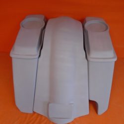 Harley Davidson 5" Stretched Extended Saddlebags With Right Cut Out - Fender 6.5 Speaker Lids