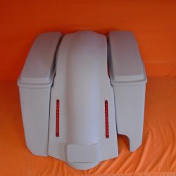 Harley Davidson 5" Stretched Extended Saddlebags Right CutOut LED Fender Lids