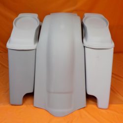Harley Davidson Bagger 4" Extended Stretched Bags 6.5" Speaker Lids Cut Fender