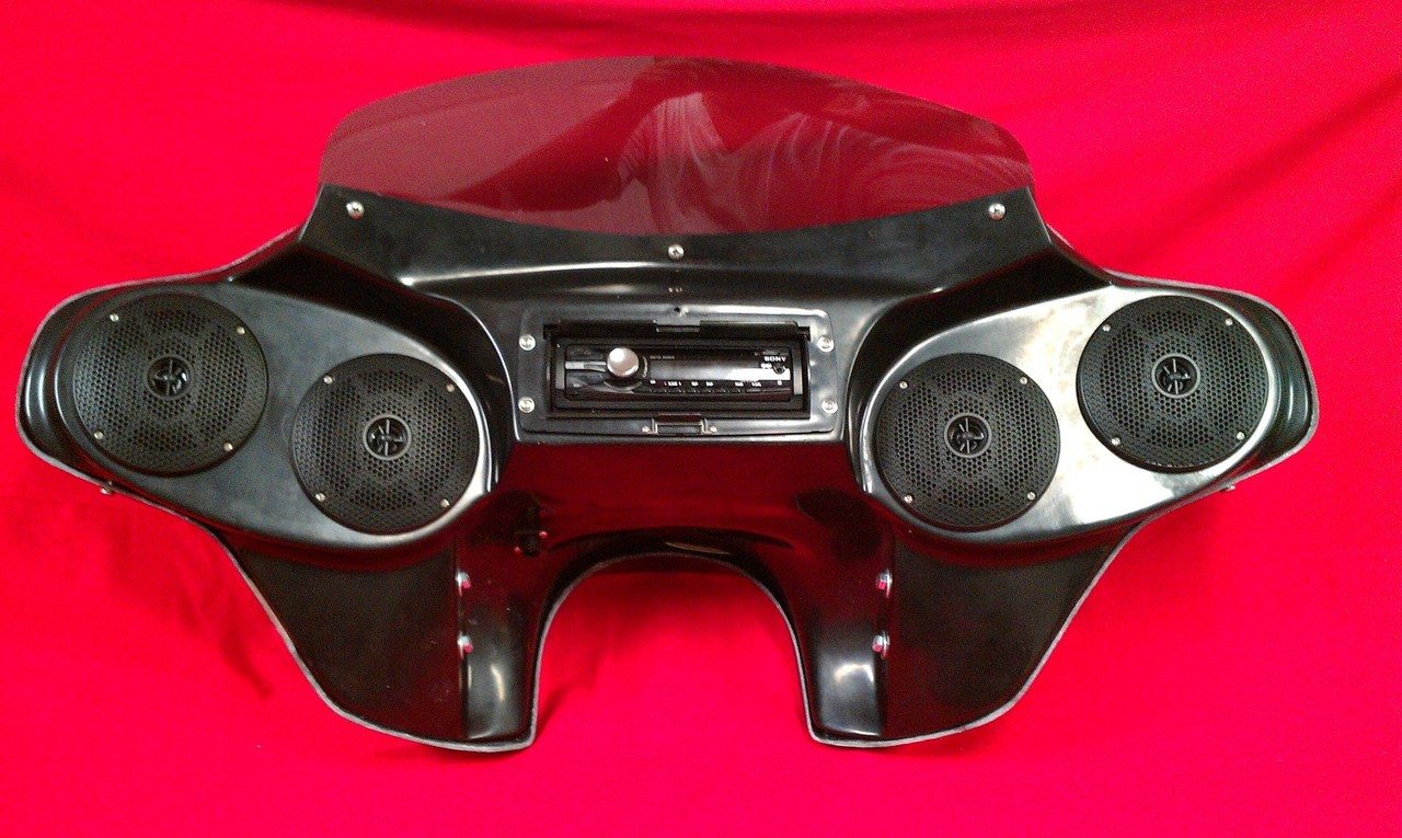 Yamaha Roadstar Motorcycle Fairing 1600 / 1700 6.5" Stereo Radio Speakers Batwing 99 - 09 - Image 3