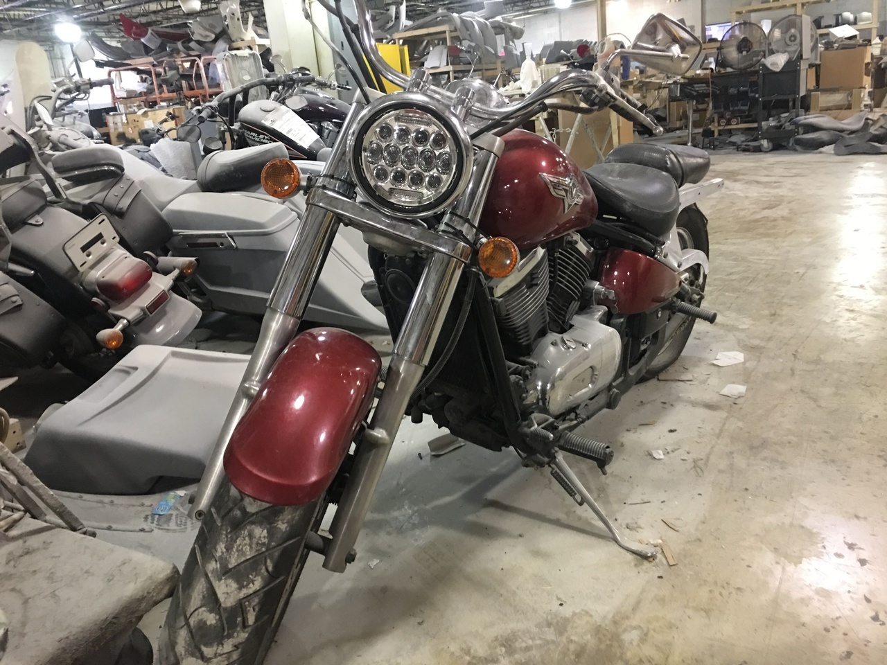 7" DAYMAKER Kawasaki Vulcan Nomad 800 Replacement 75W Chrome HID LED Light Bulb Headlight Motorcycle - Image 2