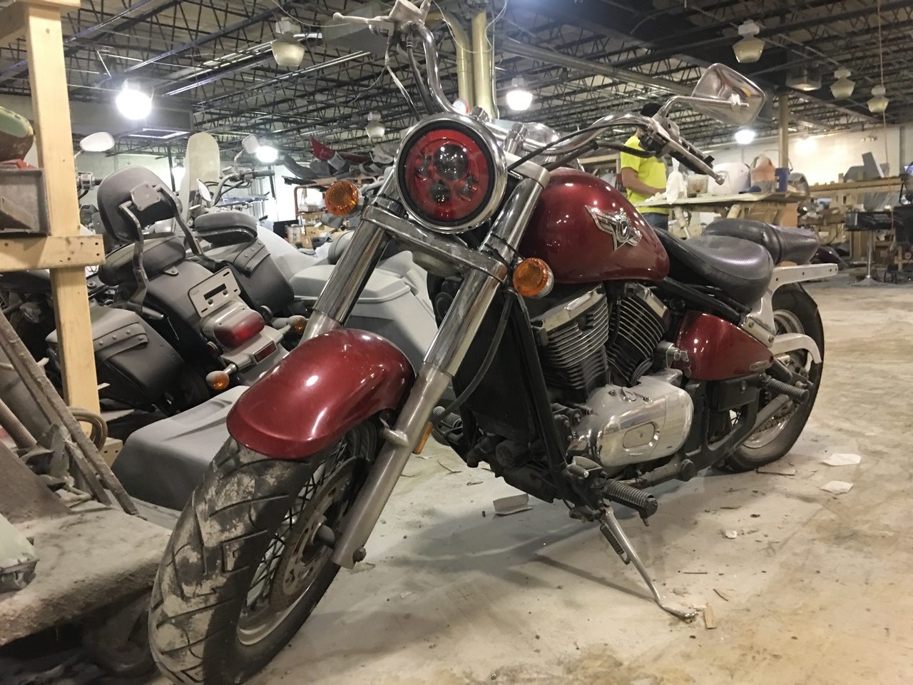 7" DAYMAKER Kawasaki Vulcan Nomad 800 Replacement Red HID LED Light Bulb Headlight Motorcycle - Image 4