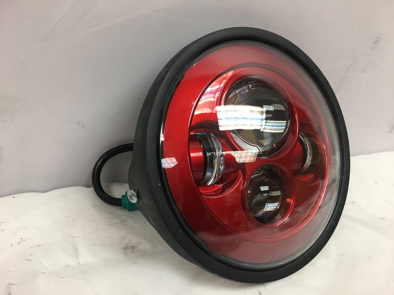 7" DAYMAKER Kawasaki Vulcan Nomad 800 Replacement Red HID LED Light Bulb Headlight Motorcycle - Image 5