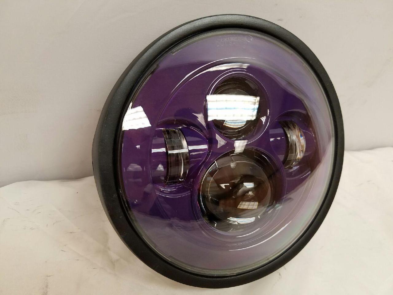 7" DAYMAKER Kawasaki Vulcan Nomad 800 Replacement Purple HID LED Light Bulb Headlight Motorcycle - Image 3