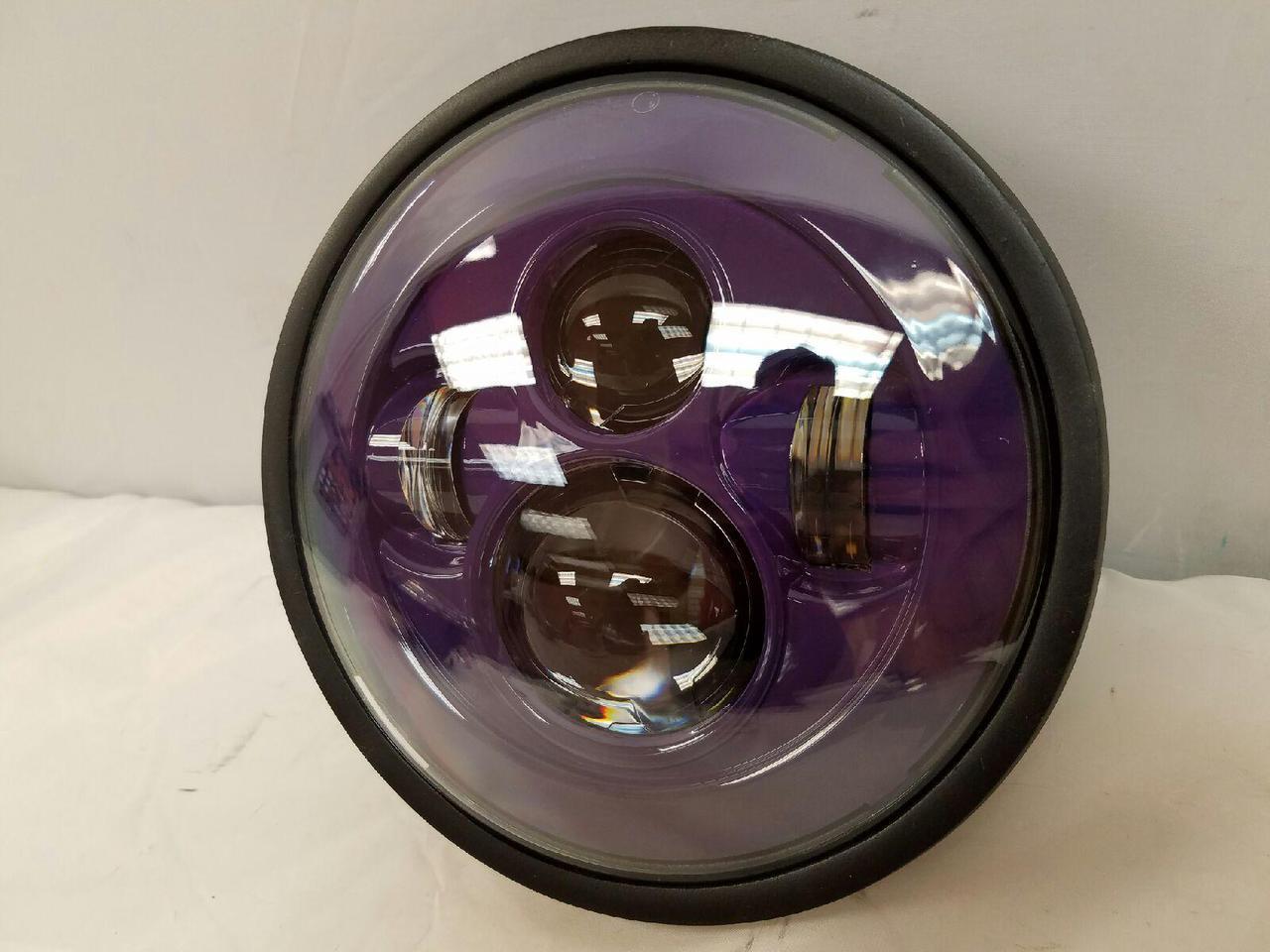7" DAYMAKER Kawasaki Vulcan Nomad 800 Replacement Purple HID LED Light Bulb Headlight Motorcycle - Image 4