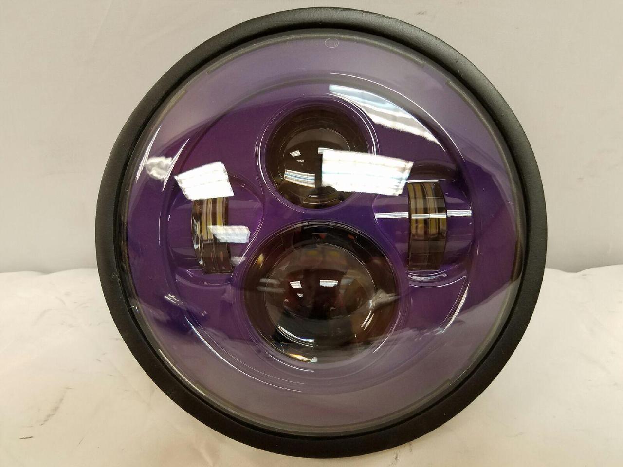 7" DAYMAKER Kawasaki Vulcan Nomad 800 Replacement Purple HID LED Light Bulb Headlight Motorcycle - Image 5