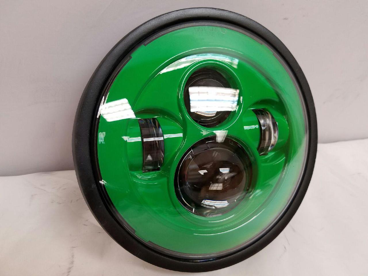 7" DAYMAKER Kawasaki Vulcan Nomad 800 Replacement Green HID LED Light Bulb Headlight Motorcycle - Image 3