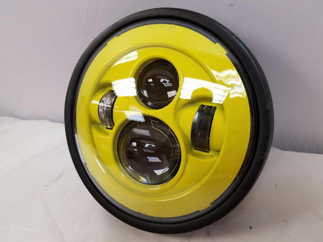 7" DAYMAKER Kawasaki Vulcan Nomad 800 Replacement Yellow HID LED Light Bulb Headlight Motorcycle - Image 4