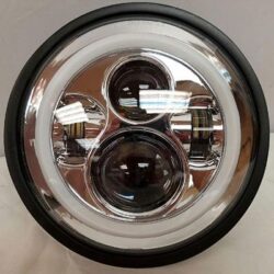 7" DAYMAKER Kawasaki Vulcan Nomad 800 Chrome With Amber Halo HID LED Light Bulb Headlight Motorcycle